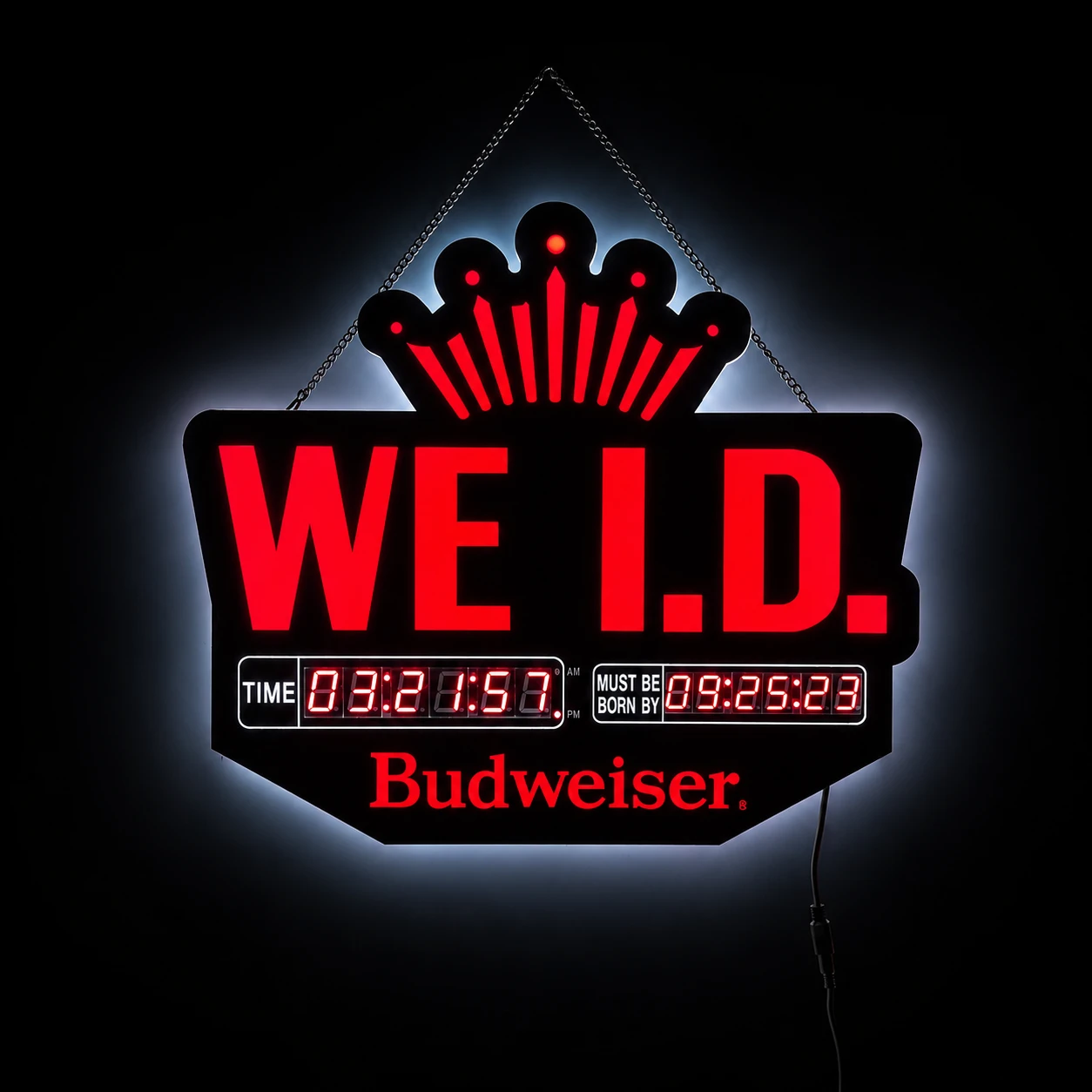 Custom LED Age Verification Sign for Bars, Pubs and Beer Brand Promotion